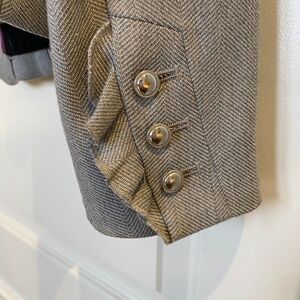 Jacket with great detail. Fitted. Quality buttons and lines. WHBM Sz 8.  Comfy.